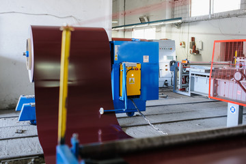metal sheet profiling mechine at manufacturing factory
