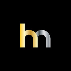 Initial Letter HN Rounded Lowercase Logo