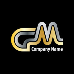 Initial Letter GM Linked Design Logo