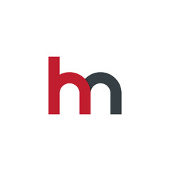 Initial Letter HN Rounded Lowercase Logo