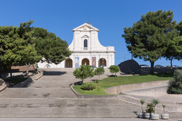 Fototapeta na wymiar The Shrine of Our Lady of Bonaria. Cagliari (Italy)