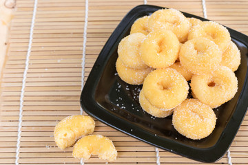 donuts sugar,sweet pieces of sugar doughnuts