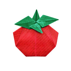Tomato abstract origami
