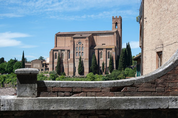 Fototapeta na wymiar Basilica of San Domenico. Siena (Italy)