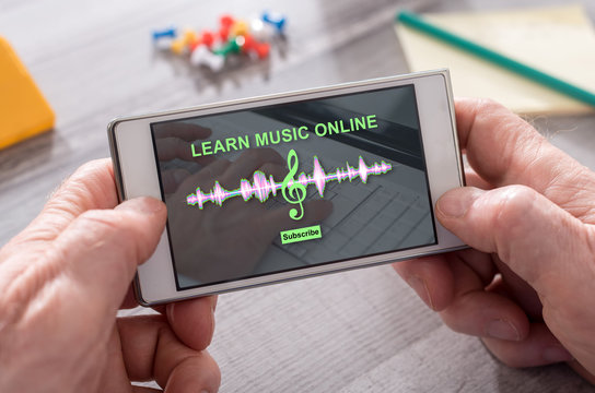 Concept of online music lesson