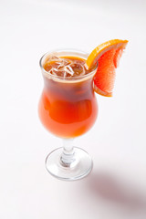 Cocktail grapefruit on an white background classic alcohol cocktail