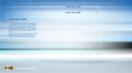 Blurred motion view background Vector illustration for mockup, posters, print. Place for text or logo