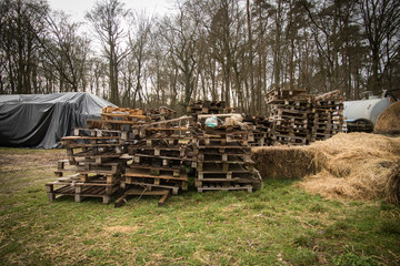  Alte Holzpaletten
