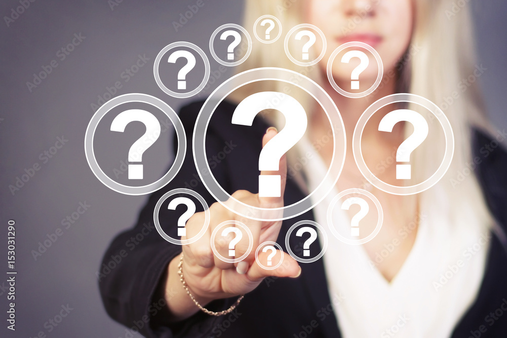 Poster business button question web interface