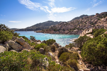 Fototapeta na wymiar Beach of Cala Coticcio, Sardinia, Italy