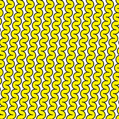 Seamless pattern wavy shapes. なみなみパターン