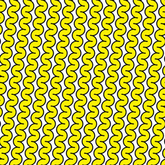 Seamless pattern wavy shapes. なみなみパターン