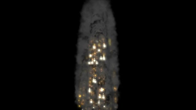 4k a group of missiles launched,nature spectacular volcano eruption,war scene,doomsday,dazzling hellfire.