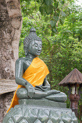 Green buddha status.