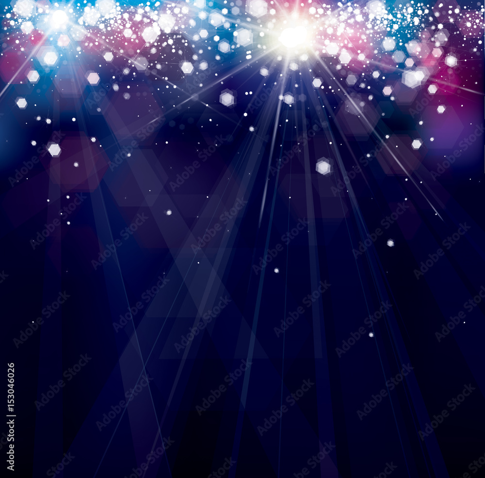 Canvas Prints vector colorful lights background.
