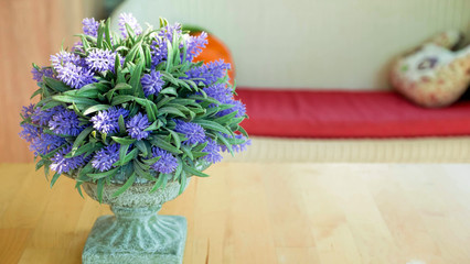 Lavender vase in the living room