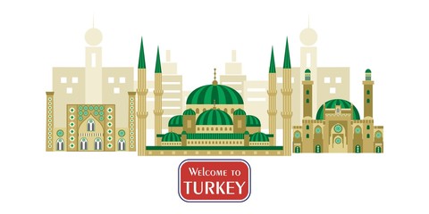 Fototapeta premium the turkey set