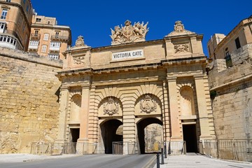 Obraz premium View of Victoria Gate, Valletta, Malta.