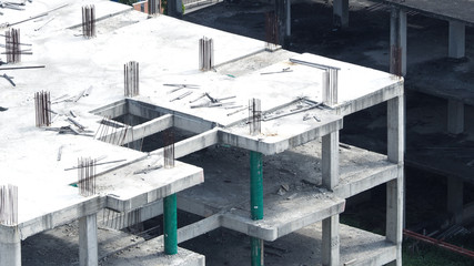 Abandoned building and high angle view.