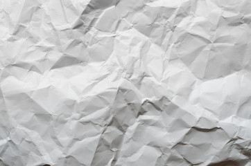  White crumpled paper texture