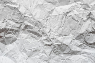  White crumpled paper texture