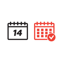  Calendar Icons. Event add delete progress