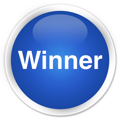 Winner premium blue round button