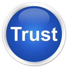 Trust premium blue round button