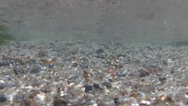 Costa Brava, diving the Mediterranean sea, Waves and gulf, Spain