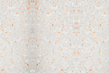 terrazzo floor. small stone orange old texture or marble background