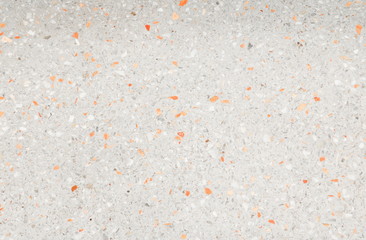 terrazzo floor. small stone orange old texture or marble background