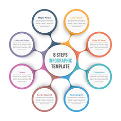 Circle Diagram with Eight Steps