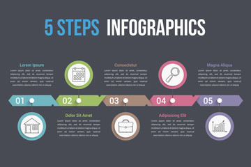 Five Steps Infographics