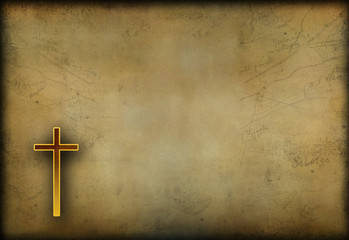 christian  cross ichthys fish powerpoint background