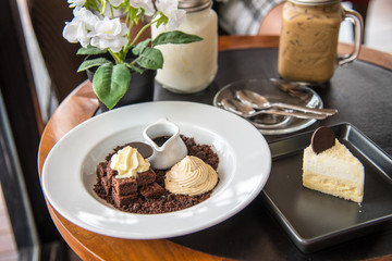 Dessert afternoon tea and coffee