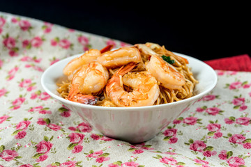 fried noodle asian food on the table