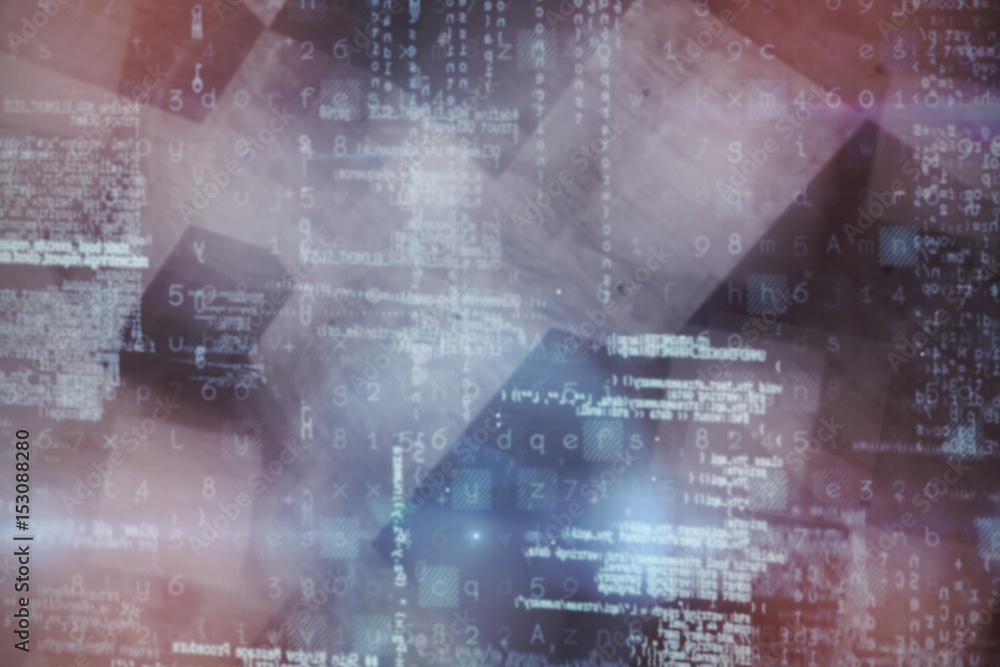 Poster composite image of image of data