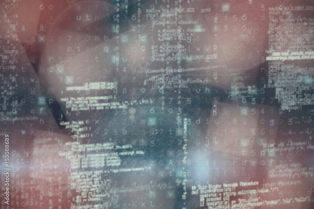 Poster composite image of image of data