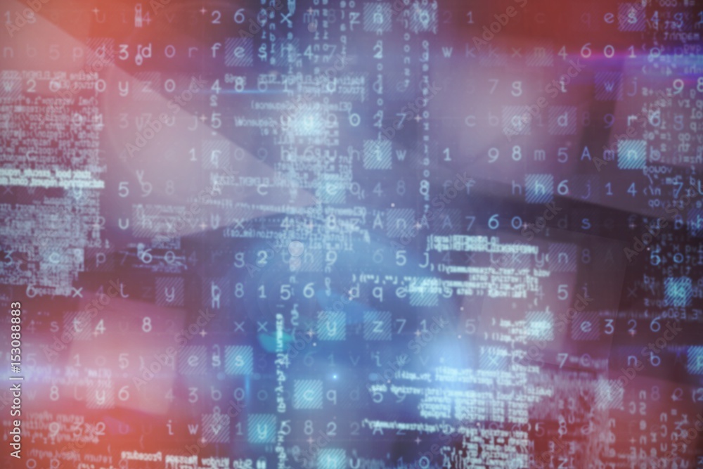 Poster composite image of image of data