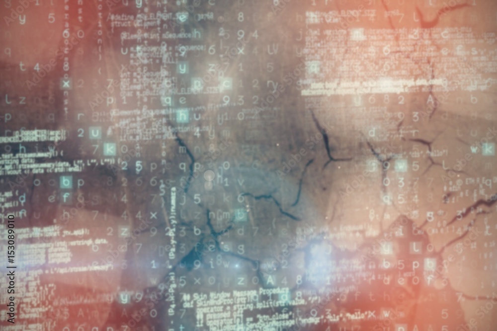 Poster composite image of image of data