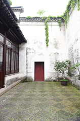 Fototapeta na wymiar Jiangnan style building and scene of China in SUZHOU