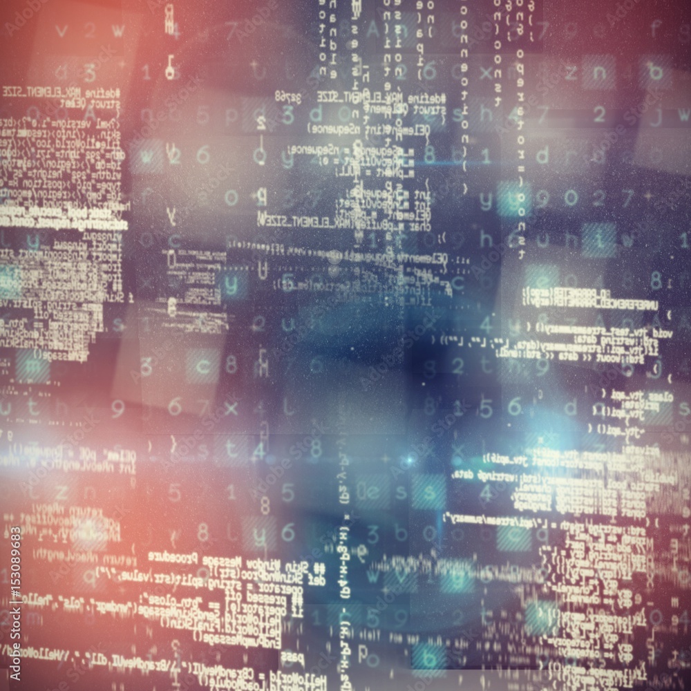 Poster composite image of image of data