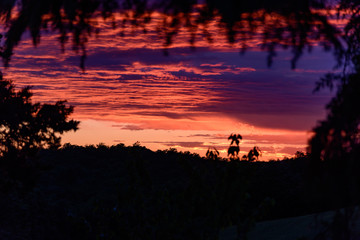Obraz na płótnie Canvas Colorful sky at sunset