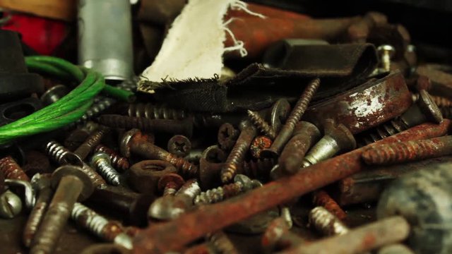 Rusty self-tapping screws