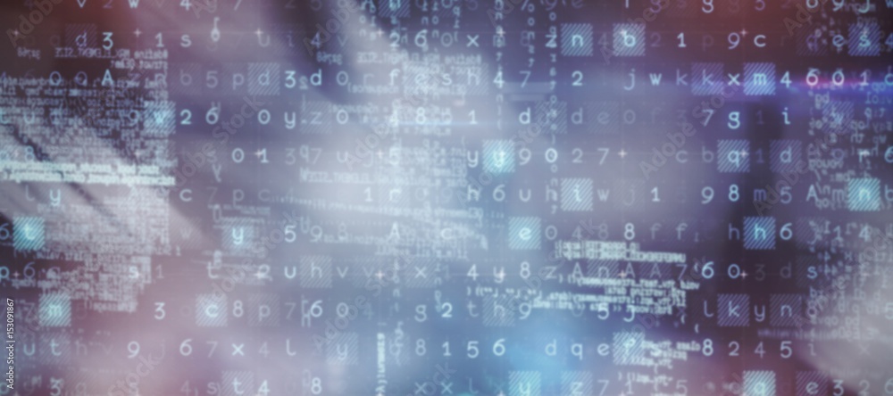 Poster composite image of image of data