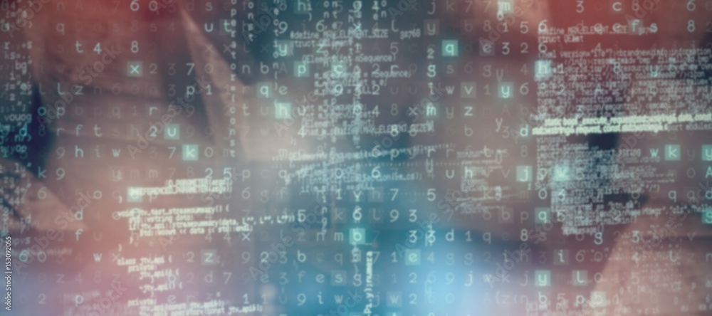 Poster composite image of image of data