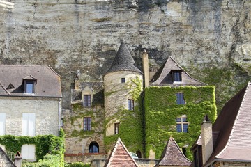 la Roque-Gageac,village troglodyte,Dordogne,Périgord noir,pays de Sarlat