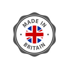 "Made in Britain" badge with UK flag