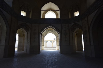 Fototapeta na wymiar Agha Bozorg is the name of one of the finest mosques in Kashan, Iran.