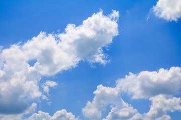 blue sky vivid with the cloud in summer art of nature beautiful and copy space for add text